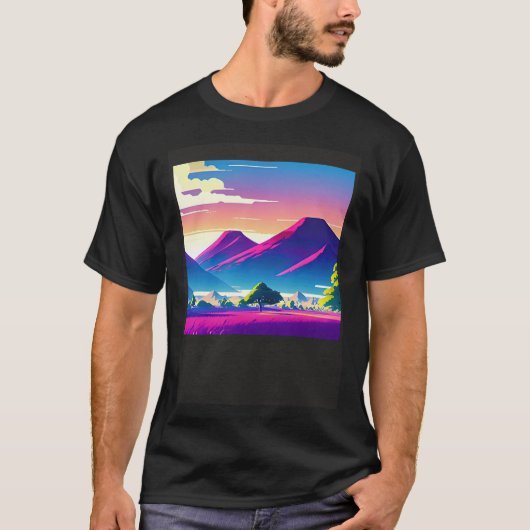 T-shirt Synthwave ouonude rétroonde futuresynth sci fi (Devant)
