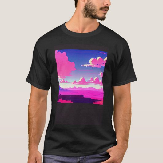 T-shirt Synthwave ouonude rétroonde futuresynth sci fi 7 (Devant)