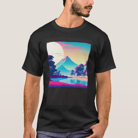 T-shirt Synthwave ouonude rétroonde futuresynth sci fi 8 (Devant)