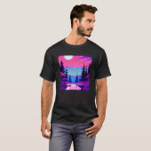 T-shirt Synthwave ouonude rétroonde futuresynth sci fi 9 (Devant entier)