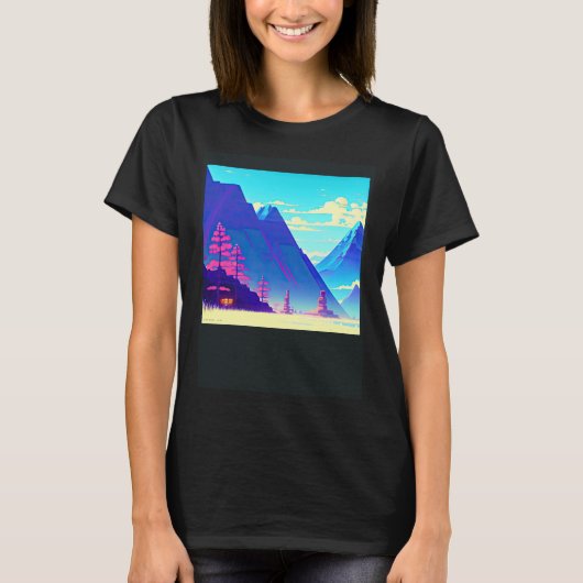 T-shirt Synthwave oups rétrowave futuresynth sci fi 12 (Devant)