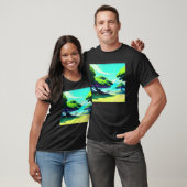 T-shirt Synthwave oups rétrowave futuresynth sci fi 16 (Unisexe)
