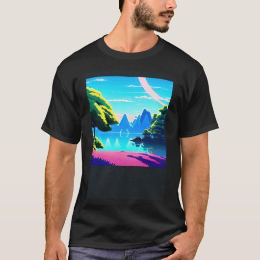 T-shirt Synthwave oups rétrowave futuresynth sci fi 17 (Devant)