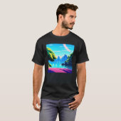T-shirt Synthwave oups rétrowave futuresynth sci fi 17 (Devant entier)