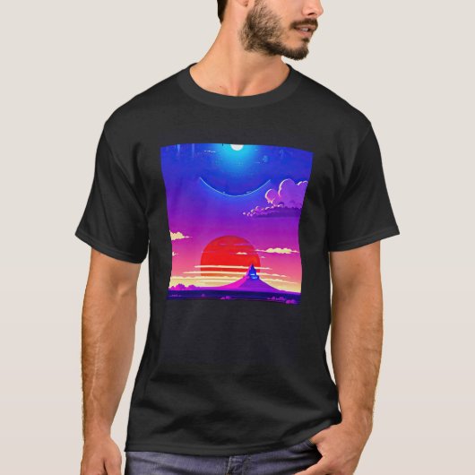 T-shirt Synthwave oups rétrowave futuresynth sci fi 30 (Devant)