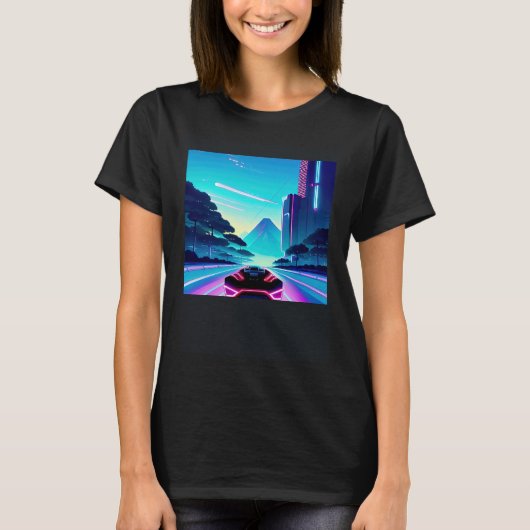 T-shirt Synthwave oups rétrowave futuresynth sci fi 38 (Devant)