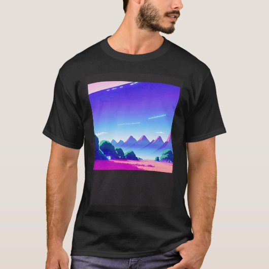 T-shirt Synthwave oups rétrowave futuresynth sci fi 47 (Devant)