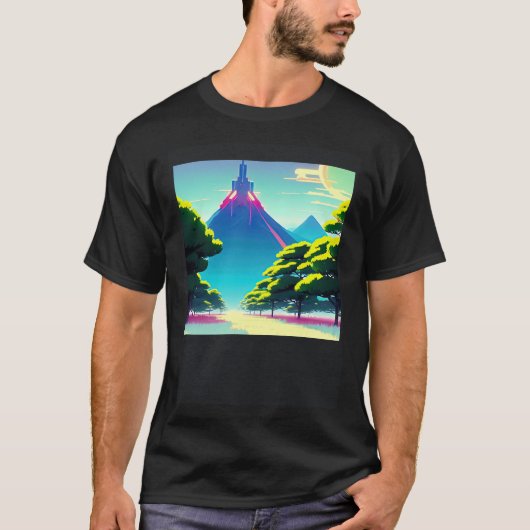 T-shirt Synthwave oups rétrowave futuresynth sci fi 73 (Devant)