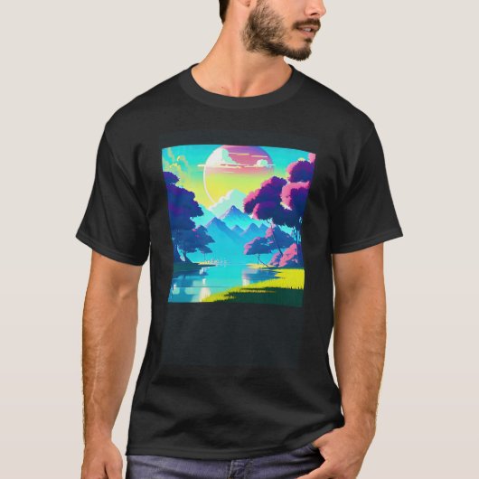 T-shirt Synthwave oups rétrowave futuresynth sci fi 84 (Devant)