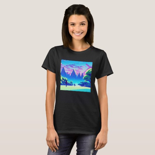 T-shirt Synthwave oups rétrowave futuresynth sci fi 89 (Devant entier)