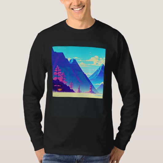 T-shirt Synthwave outrun retrowave futuresynth sci fi 12 (Devant)