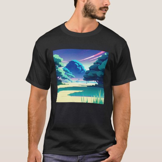 T-shirt Synthwave outrun retrowave futuresynth sci fi 82 (Devant)