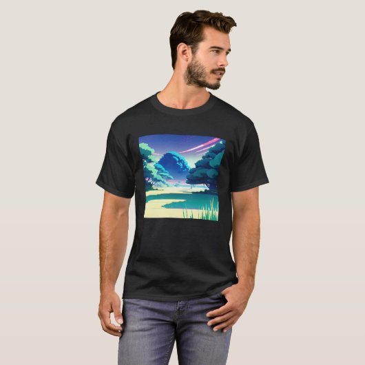 T-shirt Synthwave outrun retrowave futuresynth sci fi 82 (Devant entier)