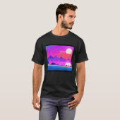 T-shirt Synthwave outrun retrowave futuresynth science-fic (Devant entier)