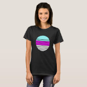 T-shirt Synthwave Rétrowave Esthétique des Années 80 (Devant entier)