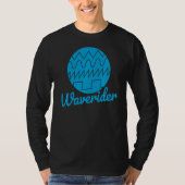 T-shirt Synthwave Synthwave Waveform (Devant)