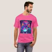 T-Shirt synthwave vintage 80s (Devant entier)