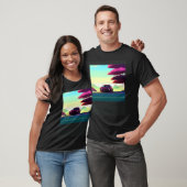 T-shirt Synthwave voiture outrun rétrowave futuresynth sci (Unisexe)
