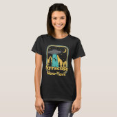 T-shirt Syracuse New York Ufo Alien Hunter 80s Retro State (Devant entier)