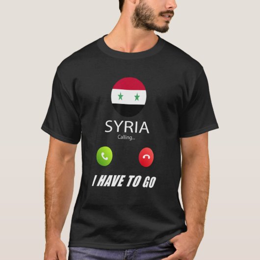 T-shirt Syrie Drapeau Souvenir La Syrie Appelle (Devant)