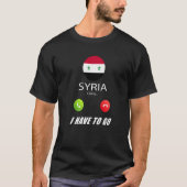 T-shirt Syrie Drapeau Souvenir La Syrie Appelle (Devant)