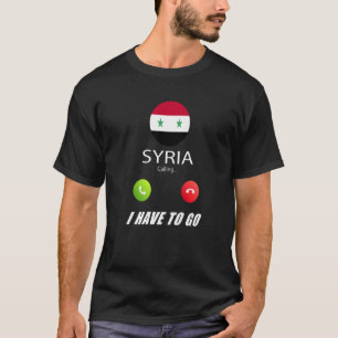 T-shirt Syrie Drapeau Souvenir La Syrie Appelle