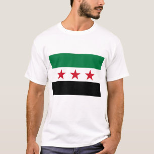 T-shirt Syrie, drapeau syrien, indépendance