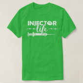 T-shirt Syringe Esthétique Injecteur Injector Vie (Design devant)