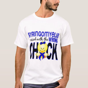 T-shirt Syringomyélie salie avec le poussin faux