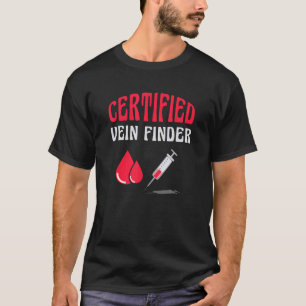 T-shirt Syringue de recherche de veine de phlébotomiste ce
