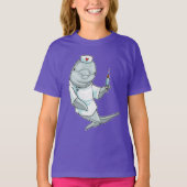T-shirt Syringue d'infirmière dauphin (Devant)