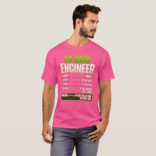 T-shirt Sys admin and developer for a Cloud devops enginee (Devant entier)