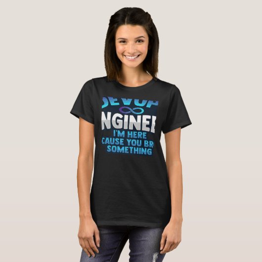 T-shirt Sys admin and developer for a Cloud devops enginee (Devant entier)