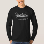 T-shirt Sysadmin (Devant)