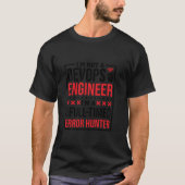 T-shirt Sysadmin Full Time Error Hunter DevOps Engineer En (Devant)