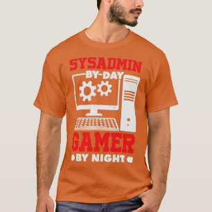 T-shirt Sysadmin Jour Par Nuit