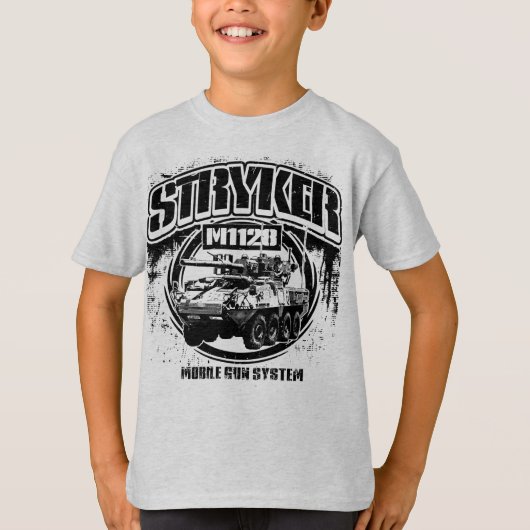 T-shirt Système d'arme mobile M1128 Stryker (Devant)