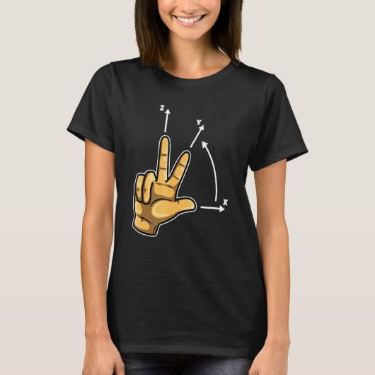 T-shirt Système de coordonnées programmeur CNC machine de (Devant)