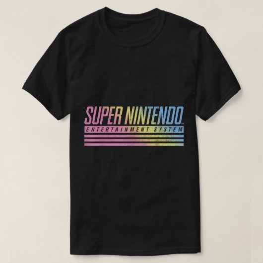 T-shirt Système de divertissement Super Nintendo Gleam Gra (Design devant)
