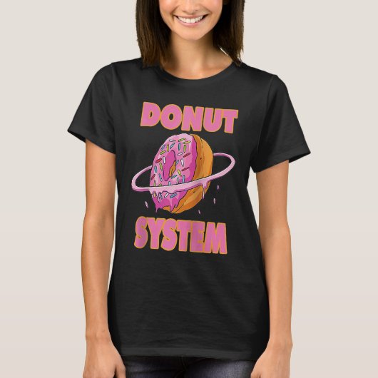 T-shirt Système de donut pour un Hobby astronomes et donut (Devant)
