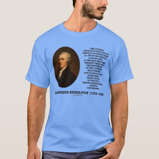 T-shirt Système de Hamilton ne pas être parfait une bonne (Devant)