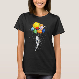 T-shirt Système de planètes solaires Ballons d'astronaute