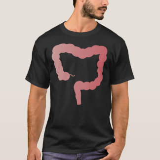 T-shirt Système digestif Tract gastro-intestinal rose G