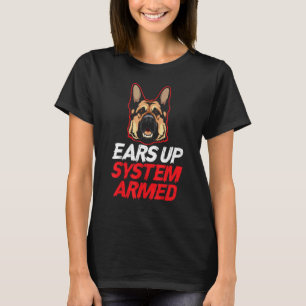 T-shirt Système d'oreilles dressées armé - Chien Berger Al