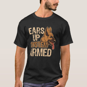 T-shirt Système d'oreilles dressées Chien Berger Allemand