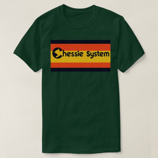 T-shirt Système ferroviaire vintage Chessie 1 (Design devant)
