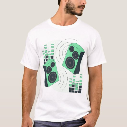 T-shirt système haut-parleur (Devant)