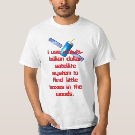 T-shirt Système satellite milliardaire (Devant)
