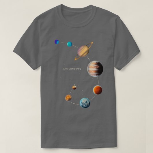 T-shirt Système solaire 2 (Design devant)
