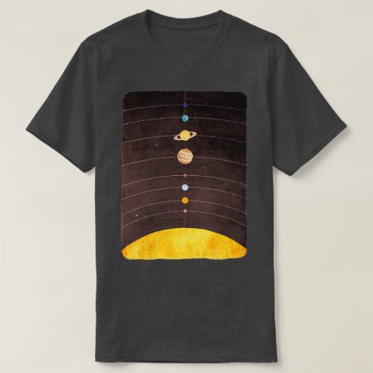 T-shirt Système solaire (2) (Design devant)